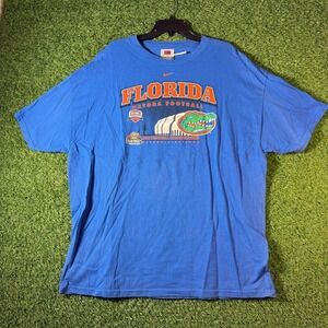 Vintage‎ 2007 Nike Florida Gators BCS Champs T-Shirt XXL NCAA Football Blue